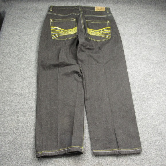 Vintage DMax Jeans  Mens 37x32 Y2K Straight Leg Baggy Relaxed Grunge Tag Size 40 - Picture 3 of 14